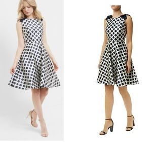 Ted Baker Blushing Rose Geo Dress in Navy Size 1 (U.S. Size 4) MSRP $365